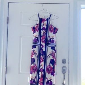 Vince Camato multi color dress, size 6, white,purple,black and red.